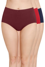 Load image into Gallery viewer, Amante Inner Elastic Solid High Rise Full Brief Panties (Pack of 3) 53005
