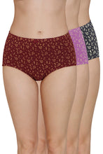 Load image into Gallery viewer, Amante Inner Elastic Print High Rise Full Brief Panties (Pack of 3) 53105
