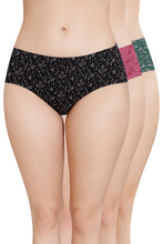 Load image into Gallery viewer, Amante Inner Elastic Printed Mid Rise Hipster Panty (Pack of 3) 43105
