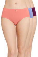 Load image into Gallery viewer, Amante Inner Elastic Solid Mid Rise Hipster Panties (Pack of 3) 43005
