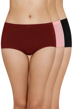 Load image into Gallery viewer, Amante Inner Elastic Solid High Rise Full Briefs Panty (Pack of 3) 53005

