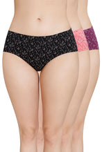 Load image into Gallery viewer, Amante Inner Elastic Printed Mid Rise Hipster Panty (Pack of 3) 43105
