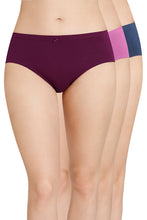 Load image into Gallery viewer, Amante Inner Elastic Solid Mid Rise Hipster Panties (Pack of 3) 43005

