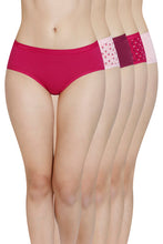 Load image into Gallery viewer, Amante Assorted Mid Rise Hipster Panty (Pack of 5) 45301
