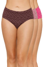 Load image into Gallery viewer, Amante Inner Elastic Printed Mid Rise Hipster Panty (Pack of 3) 43105
