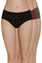 Load image into Gallery viewer, Amante Inner Elastic Print Mid Rise Hipster Panties (Pack of 3) 43105
