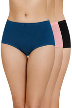 Load image into Gallery viewer, Amante Inner Elastic Solid High Rise Full Briefs Panty (Pack of 3) 53005
