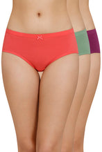 Load image into Gallery viewer, Amante Inner Elastic Solid Mid Rise Hipster Panty (Pack of 3) 43005
