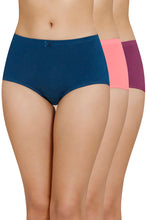 Load image into Gallery viewer, Amante Inner Elastic Solid High Rise Full Briefs Panty (Pack of 3) 53005
