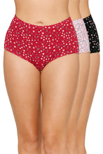 Load image into Gallery viewer, Amante Inner Elastic Printed Mid Rise Full Briefs (Pack of 3) 53105
