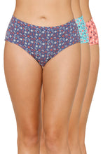 Load image into Gallery viewer, Amante Inner Elastic Printed Mid Rise Hipster Panty (Pack of 3) 43105

