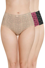 Load image into Gallery viewer, Amante Inner Elastic Printed High Rise Full Brief Panty (Pack of 3) 53105

