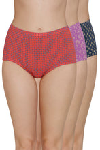 Load image into Gallery viewer, Amante Inner Elastic Print High Rise Full Brief Panties (Pack of 3) 53105
