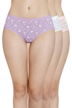 Load image into Gallery viewer, Amante Printed Mid Rise Hipster Panty (Pack of 3) 43101

