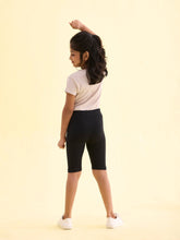 Load image into Gallery viewer, Go Colors Black Cotton Stretch  Cycling Shorts
