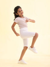 Load image into Gallery viewer, Go Colors Cream Cotton Stretch  Cycling Shorts
