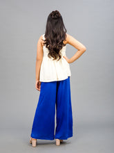 Load image into Gallery viewer, Go Colors Royal Blue Viscose Stretch Knit Palazzo
