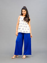 Load image into Gallery viewer, Go Colors Royal Blue Viscose Stretch Knit Palazzo
