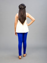 Load image into Gallery viewer, Go Colors Young Royal Cotton Stretch  Ankle Length Leggings
