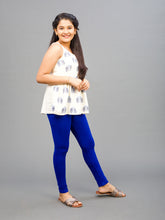 Load image into Gallery viewer, Go Colors Young Royal Cotton Stretch  Ankle Length Leggings
