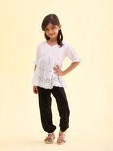 Load image into Gallery viewer, Go Colors Black Viscose Stretch Harem
