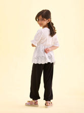 Load image into Gallery viewer, Go Colors Black Viscose Stretch Harem
