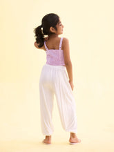 Load image into Gallery viewer, Go Colors White Viscose Stretch Harem
