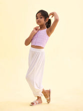Load image into Gallery viewer, Go Colors White Viscose Stretch Harem

