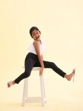 Load image into Gallery viewer, Go Colors Black Cotton Poly Stretch Super Stretch Jeggings
