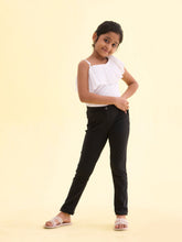 Load image into Gallery viewer, Go Colors Black Cotton Poly Stretch Super Stretch Jeggings
