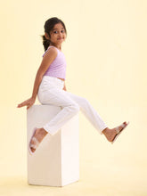 Load image into Gallery viewer, Go Colors White Cotton Poly Stretch Super Stretch Jeggings
