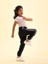 Load image into Gallery viewer, Go Colors Black Cotton Joggers
