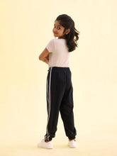 Load image into Gallery viewer, Go Colors Black Cotton Joggers
