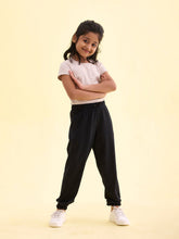 Load image into Gallery viewer, Go Colors Black Cotton Joggers
