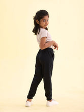 Load image into Gallery viewer, Go Colors Black Cotton Joggers
