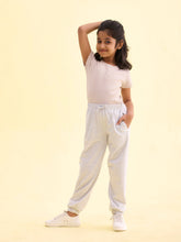 Load image into Gallery viewer, Go Colors Ecru Melanges Cotton Joggers
