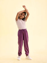 Load image into Gallery viewer, Go Colors Purple Cotton Joggers
