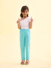 Load image into Gallery viewer, Go Colors Baby Mint Cotton Stretch  Ankle Length Leggings

