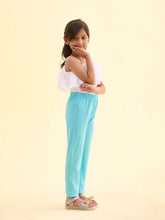 Load image into Gallery viewer, Go Colors Baby Mint Cotton Stretch  Ankle Length Leggings

