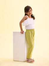 Load image into Gallery viewer, Go Colors Light Pista Cotton Stretch  Ankle Length Leggings
