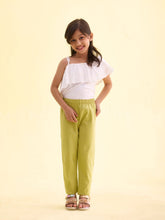 Load image into Gallery viewer, Go Colors Light Pista Cotton Stretch  Ankle Length Leggings

