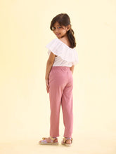Load image into Gallery viewer, Go Colors Mauve Cotton Stretch  Ankle Length Leggings
