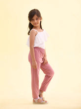 Load image into Gallery viewer, Go Colors Mauve Cotton Stretch  Ankle Length Leggings
