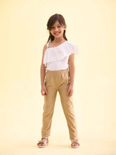 Load image into Gallery viewer, Go Colors Gold Nylon Stretch Shimmer Leggings
