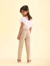 Load image into Gallery viewer, Go Colors Light Gold Nylon Stretch Shimmer Leggings
