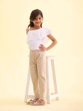 Load image into Gallery viewer, Go Colors Light Gold Nylon Stretch Shimmer Leggings
