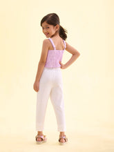 Load image into Gallery viewer, Go Colors White Cotton Stretch  Cropped Leggings

