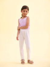Load image into Gallery viewer, Go Colors White Rayon Poly Stretch Rib Leggings

