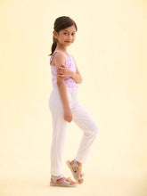 Load image into Gallery viewer, Go Colors White Rayon Poly Stretch Rib Leggings
