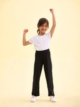 Load image into Gallery viewer, Go Colors Black Cotton Stretch Track Pant
